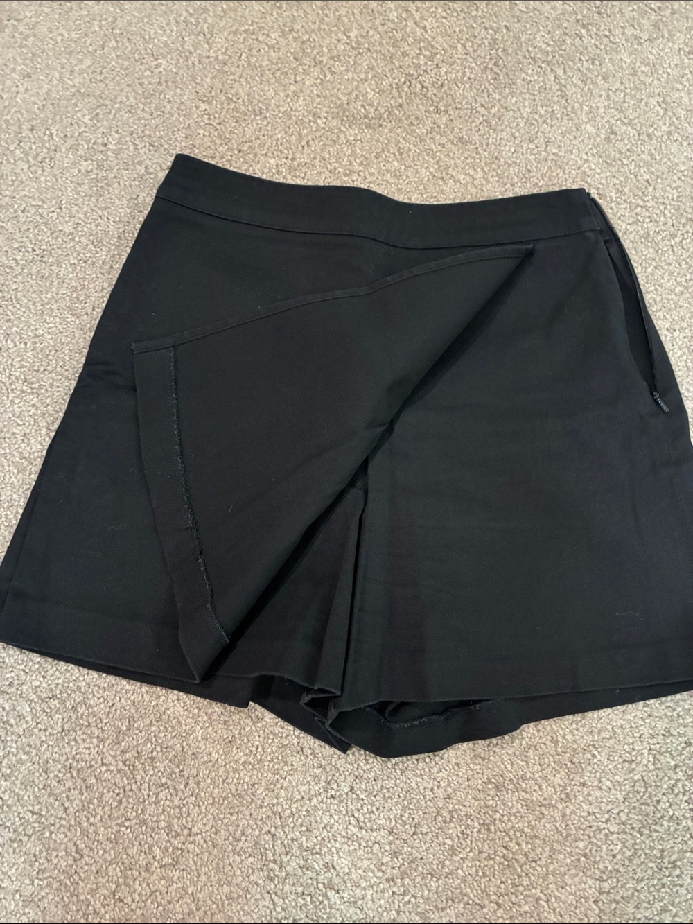 Boston Proper Black High-Rise Skort